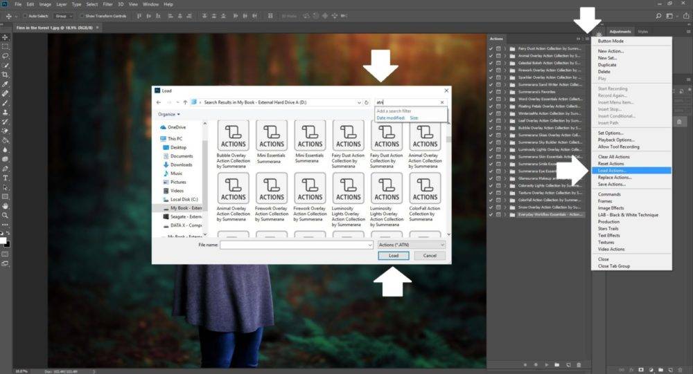 Installing Photoshop Actions